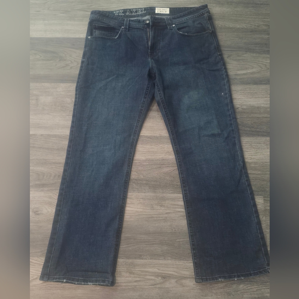 Dark Blue Men's Slim Bootcut Jeans